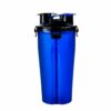 Portable Dual Chamber Bottle For Your Pet’s Water And Food – Blue - pawsandtails.pet
