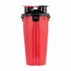Portable Dual Chamber Bottle For Your Pet’s Water And Food – Red - pawsandtails.pet