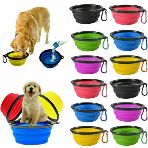 Portable Dual Chamber Bottle With Collapsable Bowl - pawsandtails.pet