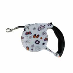 4.5m Retractable Dog Lead - Butterfly Print