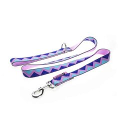 Pink ZigZag Harness, Lead, and Collar