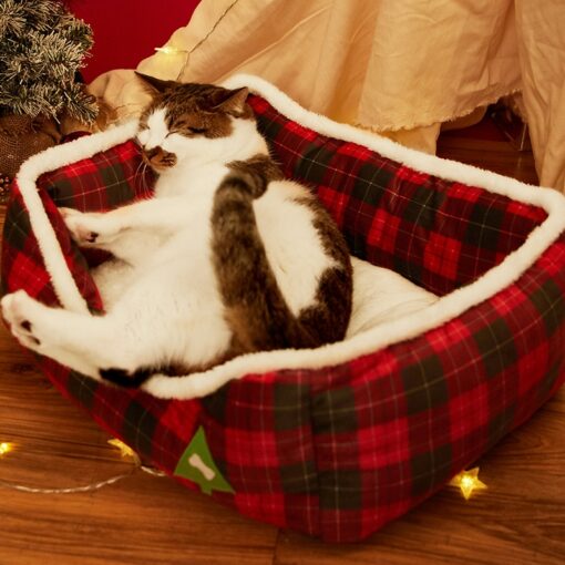 Christmas Tartan Bed