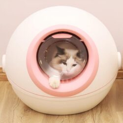 Premium Enclosed Hooded Kitten Cat Litter Box Tray