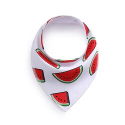 White Watermelon Print Bandana