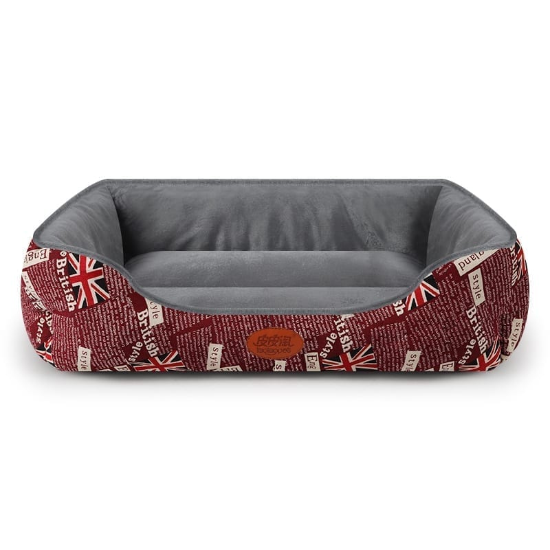 UK Pattern Soft and Simple Pet Bed