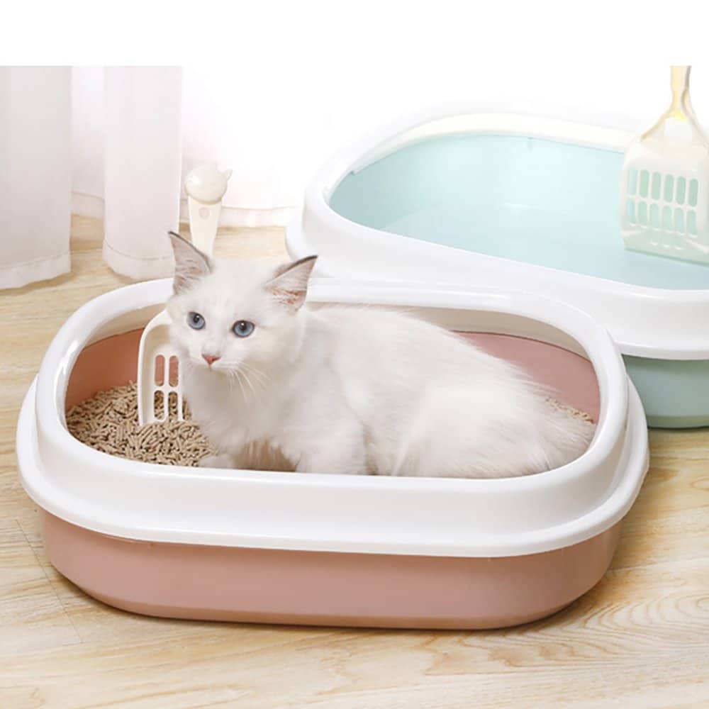 Cat / Kitten Small Litter Tray Box Pan Toilet Loo High Sided