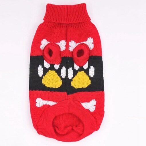 Paws and Bones Knit Dog Sweater