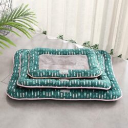 Green Cushion mat with Arrow Pattern
