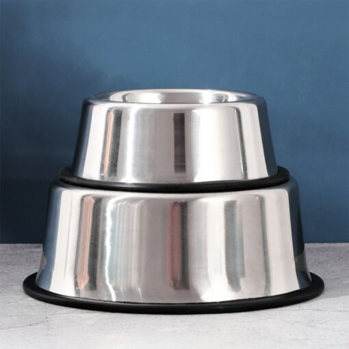 Single Bowl Stainless Steel Extra Tall Pet Bowl