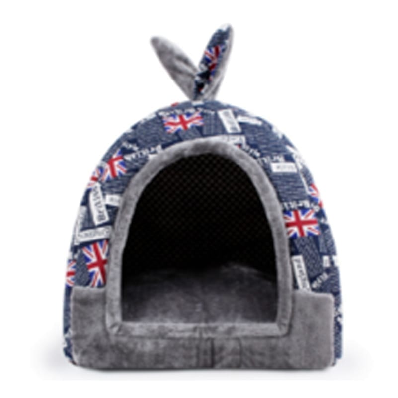 UK Pattern Tent Style Pet Bed