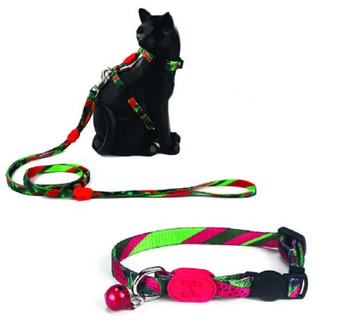 Cat Watermelon Harness, Lead, and Collar