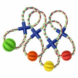 Baseball with 8-shaped Cotton Rope