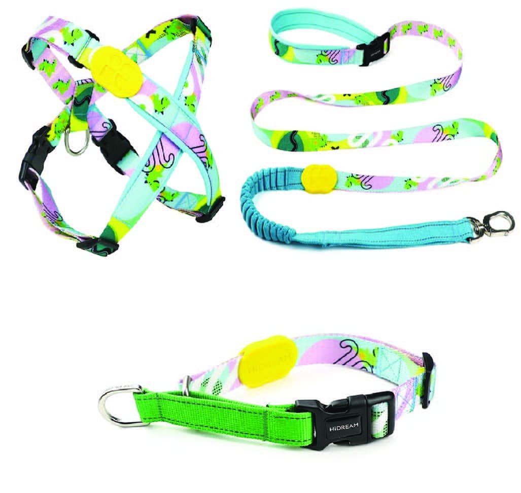 Jungle Stamp Harness, Lead, and Collar