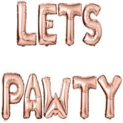 Birthday 'Lets Pawty' Balloon and Banner Set