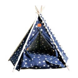 Pet Tent - Blue Star Print