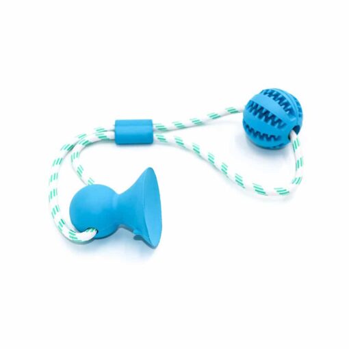Baseball Rope Toy with Suction Cup