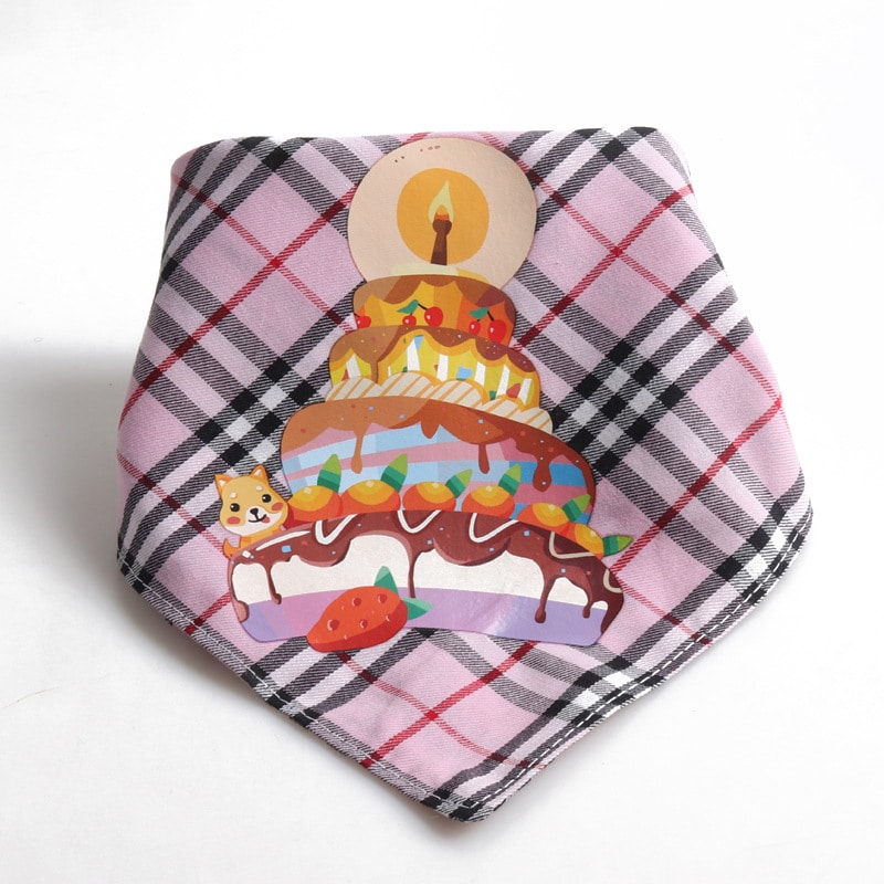 Birthday Bandana - Pink Cake Print
