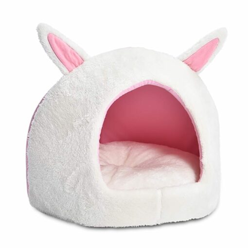 Pink Covered Bed with Ears