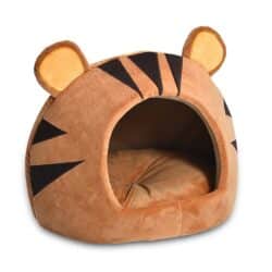 Round Tiger Themed Covered Bed with Ears