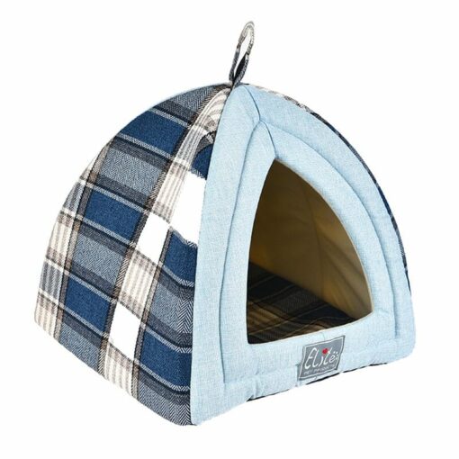 Tartan Blue Covered Bed