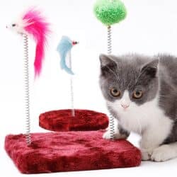 Cat Mouse and Ball Free standing Toy Boards twin pack