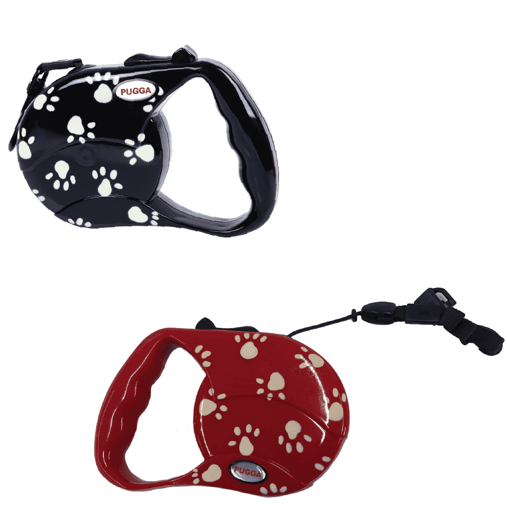 Paw Print Patterned Retractable Lead