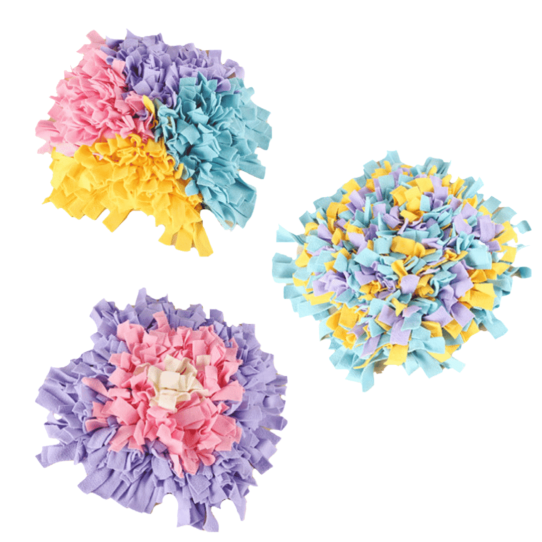 Snuffle Mat, Purple and Pink Flower