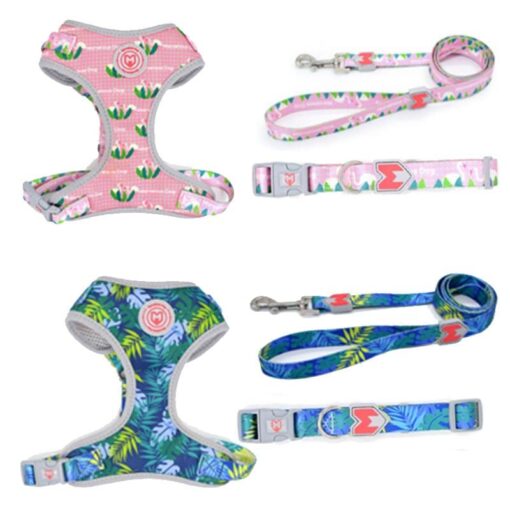 Nature Patterned Harness, Collar & Lead