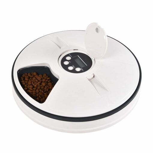 Timed Feeder, Automatic Food Dispenser with 6 Meal Compartments