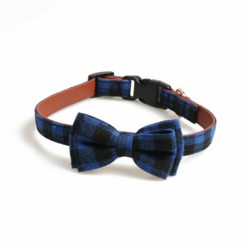 Tartan Bow Tie Dog Collar