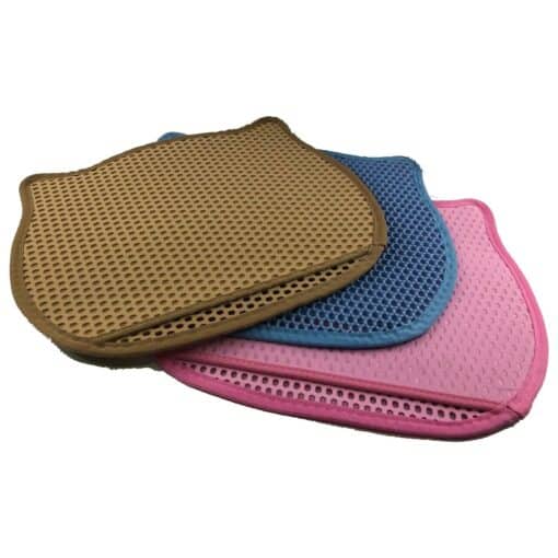 Double-Layer Cat Litter Mat Pad – Cat and Rectangle Shaped