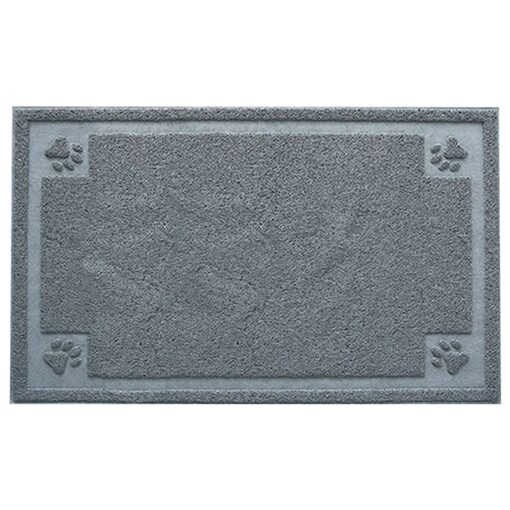 Grey Silicone Paw Litter Mat