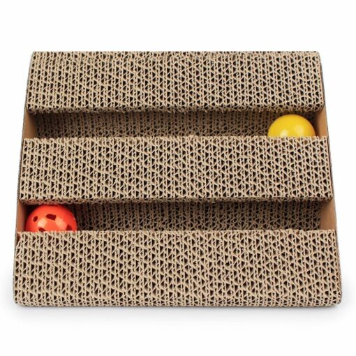 Corrugated Scratching Board - 2 Ball Toys