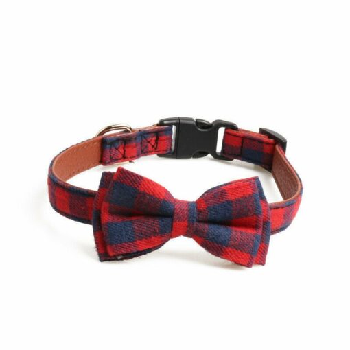 Tartan Bow Tie Dog Collar