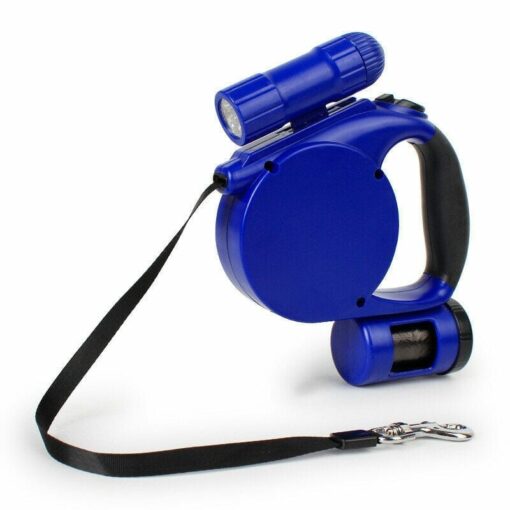 4.5m Extendable Retractable Dog Lead with Built-in Torch