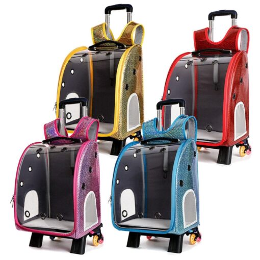 Pet Backpack Portable Trolley Carrier