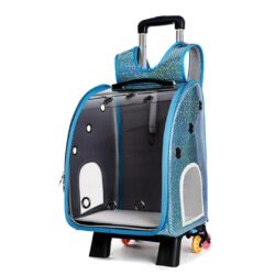 Pet Backpack Portable Trolley Carrier