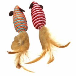 Feather Mice Toy Pack for Cats