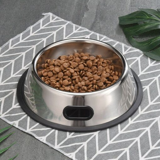 Stainless Steel With Handles Pet Bowl