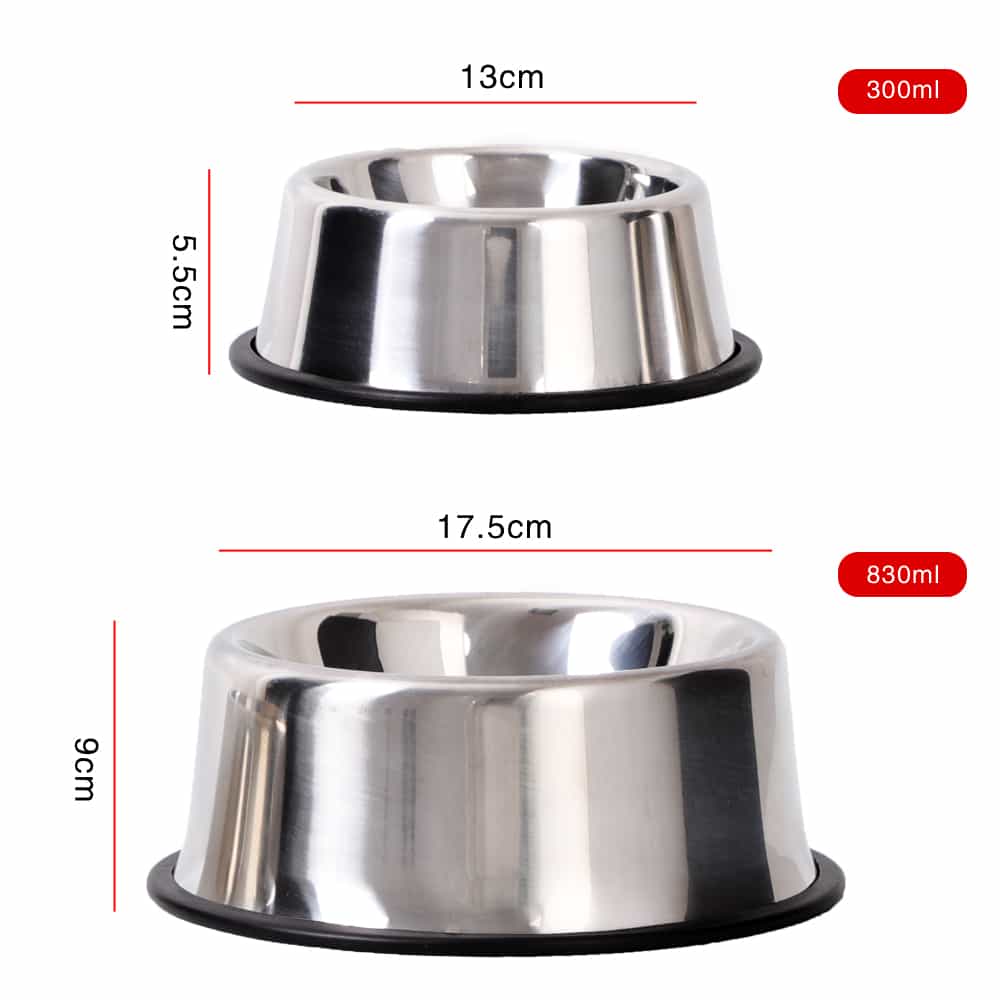 Single Bowl Stainless Steel Extra Tall Pet Bowl