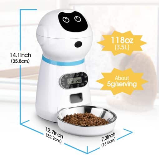 Dog Automatic Feeder with Voice Record & LCD Screen